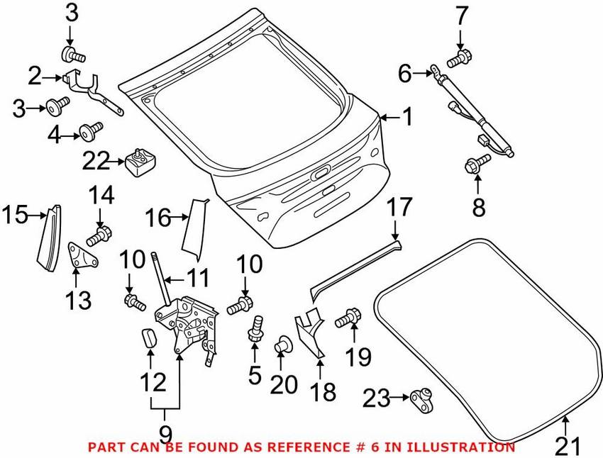 Audi Tailgate Pull Down Motor - Passenger Side 4G8827852F